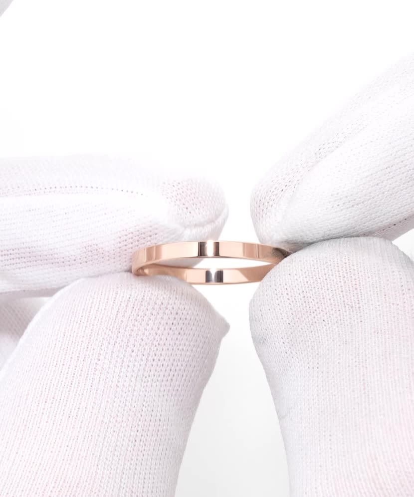 Auksinis vestuvinis žiedas 2mm