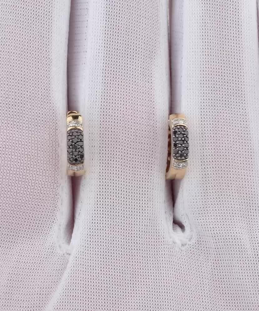 Geltono aukso auskarai su deimantais