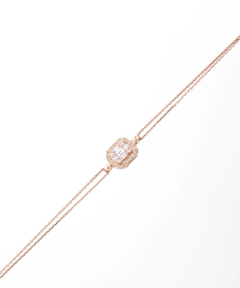 Auksinė apyrankė su deimantais