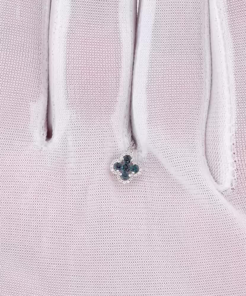 Balto aukso Grandinėlė Su London topazais ir deimantais