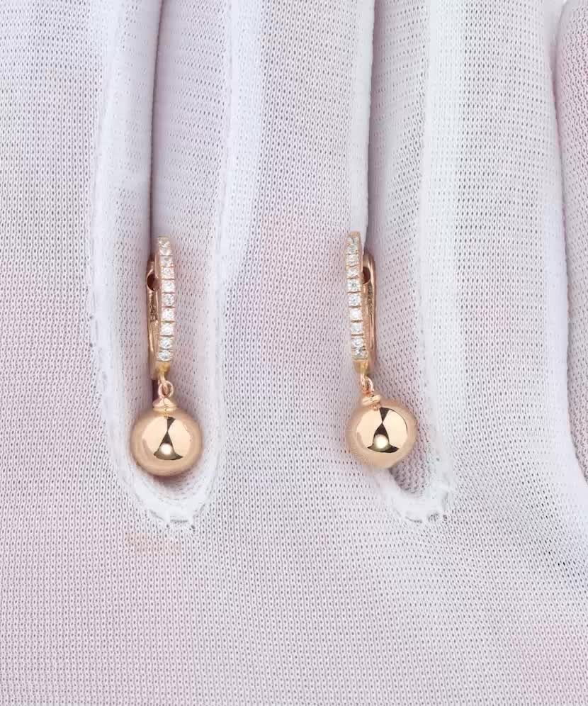 Auksiniai auskarai su cirkoniais