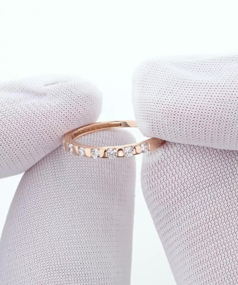 Auksinis žiedas su cirkoniais