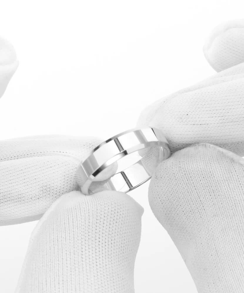 Balto aukso vestuvinis žiedas 4.5mm su komfortu