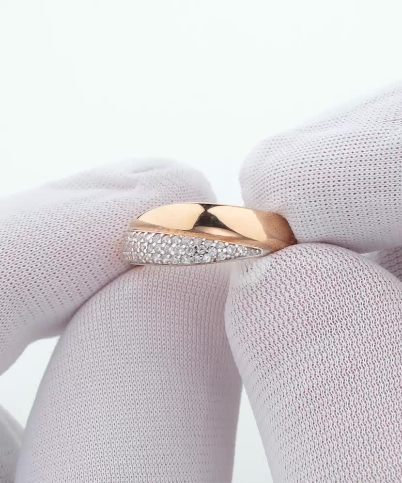 Auksinis žiedas su cirkoniais