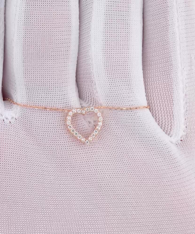 Auksinė grandinėlė su cirkonio pakabuku "Širdelė"