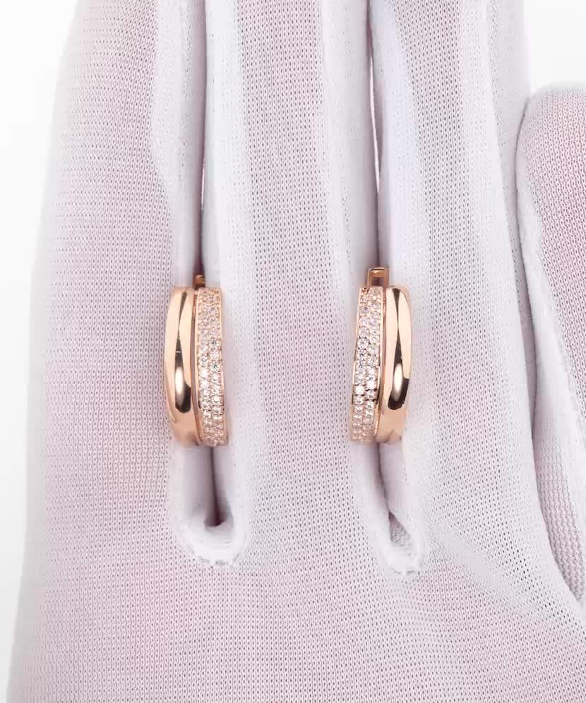 Auksiniai auskarai su cirkoniais