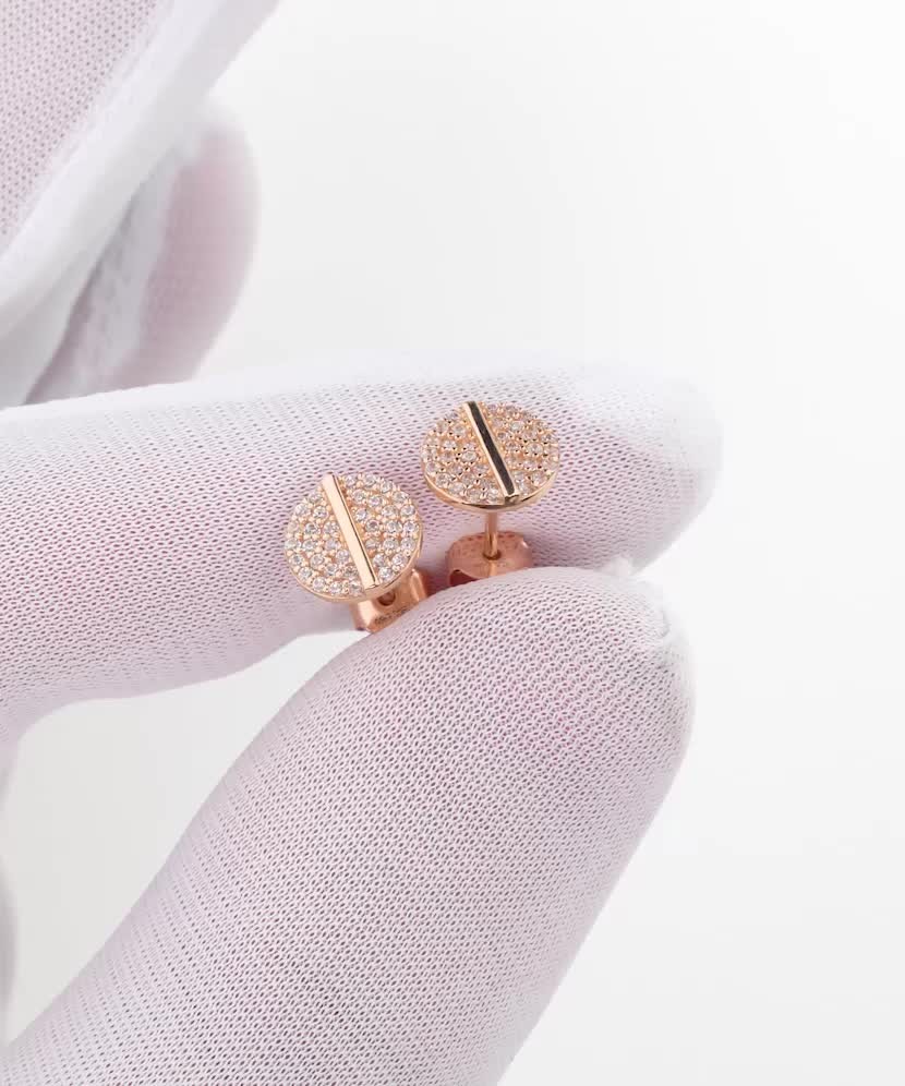 Auksiniai auskarai su cirkoniais