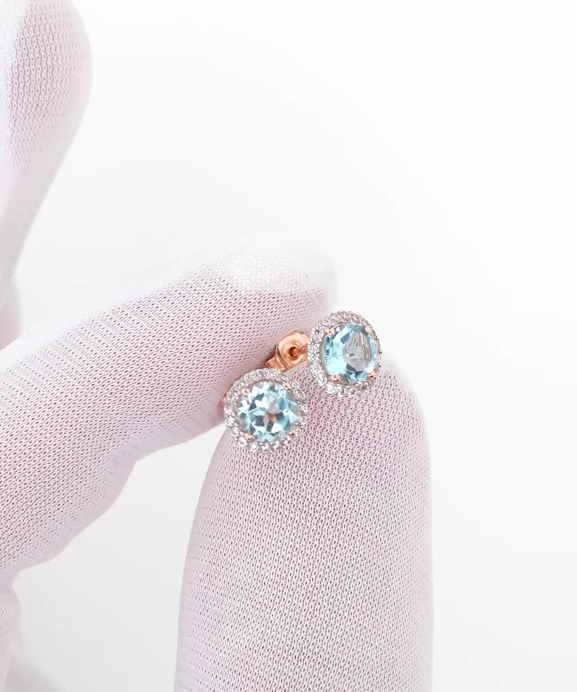 Auksiniai auskarai su cirkoniais