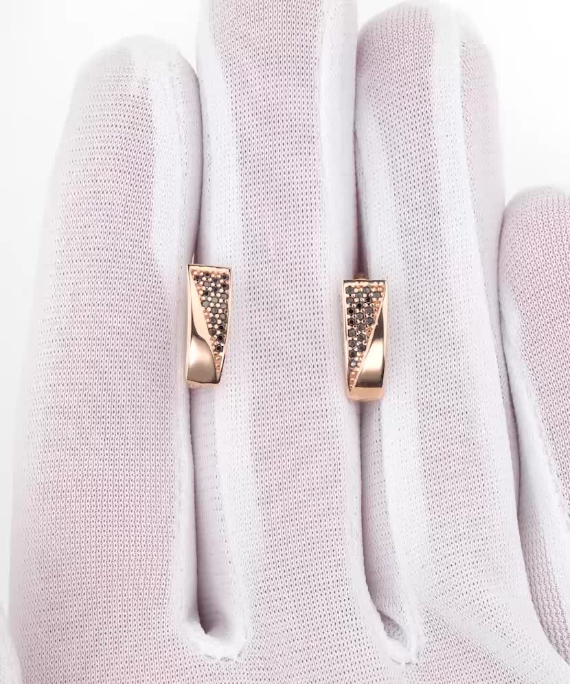 Auksiniai auskarai su cirkoniais