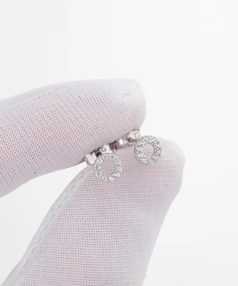 Auksiniai auskarai su cirkoniais