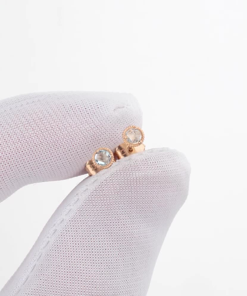 Auksiniai auskarai su cirkoniais