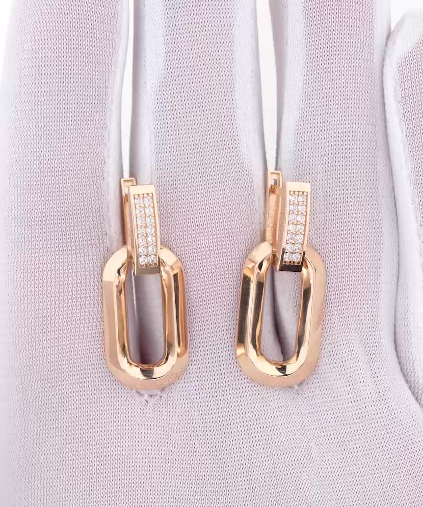 Auksiniai auskarai su cirkoniais