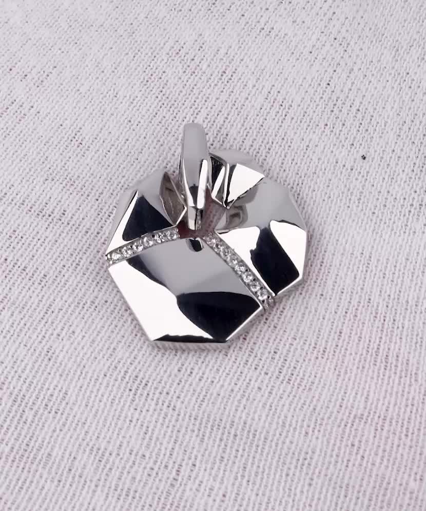 Sidabrinis pakabukas su cirkoniais - Sidabriniai pakabukai - Goldinga