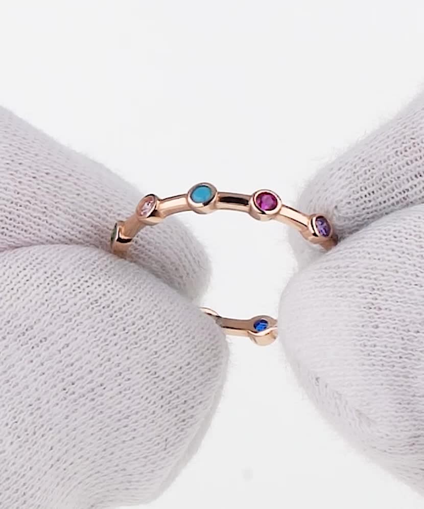 Auksinis žiedas su cirkoniais  - Goldinga