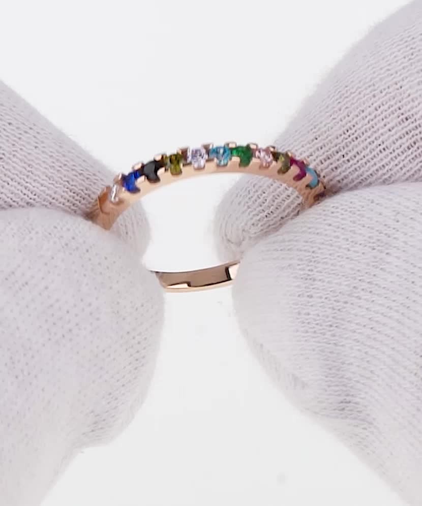 Auksinis žiedas su cirkoniais  - Goldinga