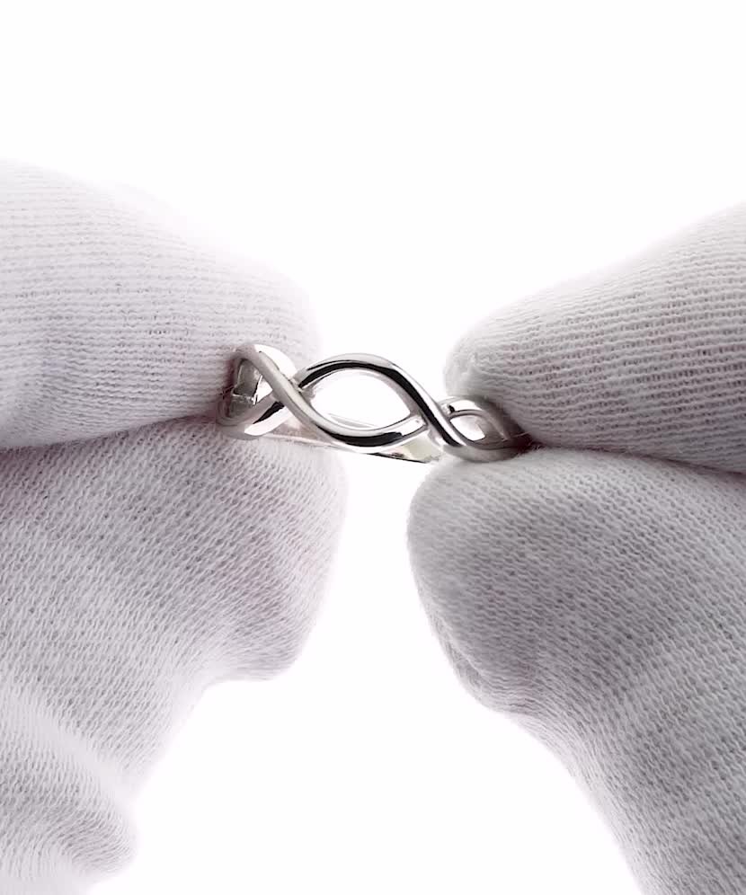 Sidabrinis žiedas "Begalybė" - Sidabriniai žiedai - Goldinga