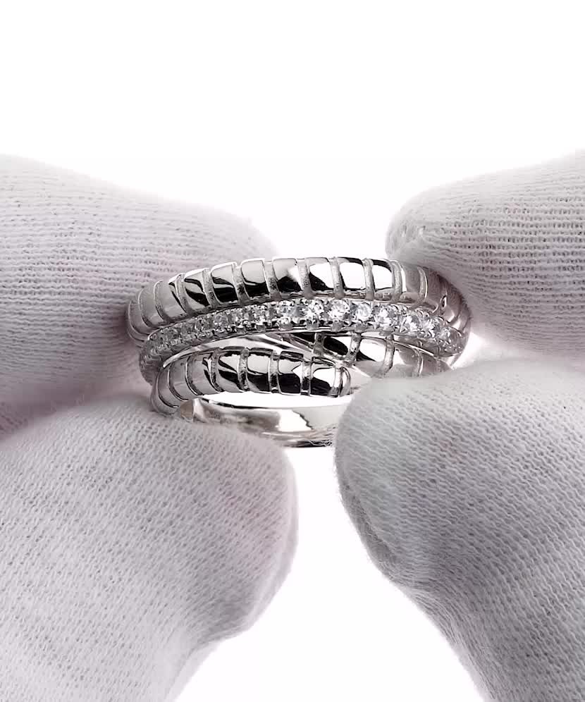 Sidabrinis žiedas Su Cirkoniais  - Goldinga