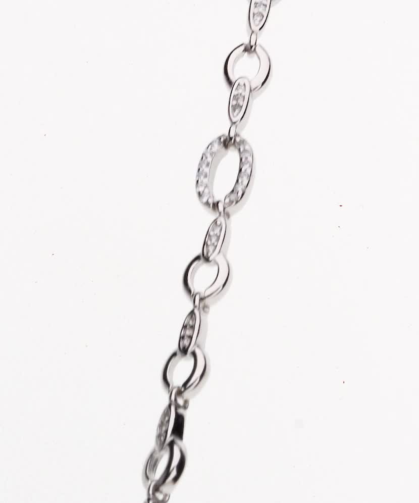 Sidabrinė apyrankė su cirkoniais  - Goldinga