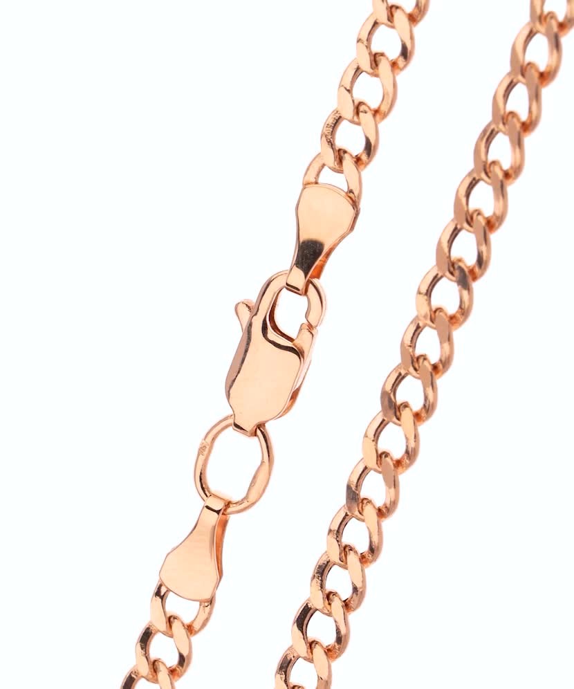 Auksinė apyrankė "Curb" 4.3mm  - Goldinga