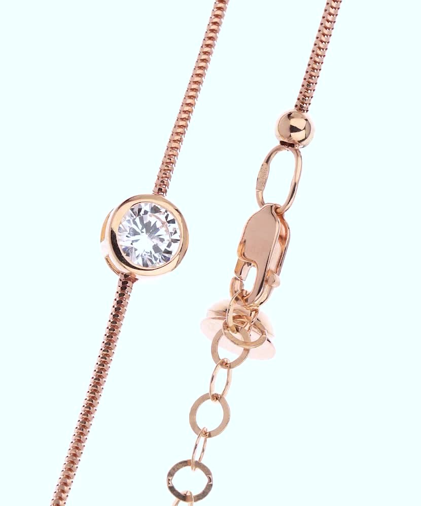 Auksinė apyrankė su cirkoniais  - Goldinga