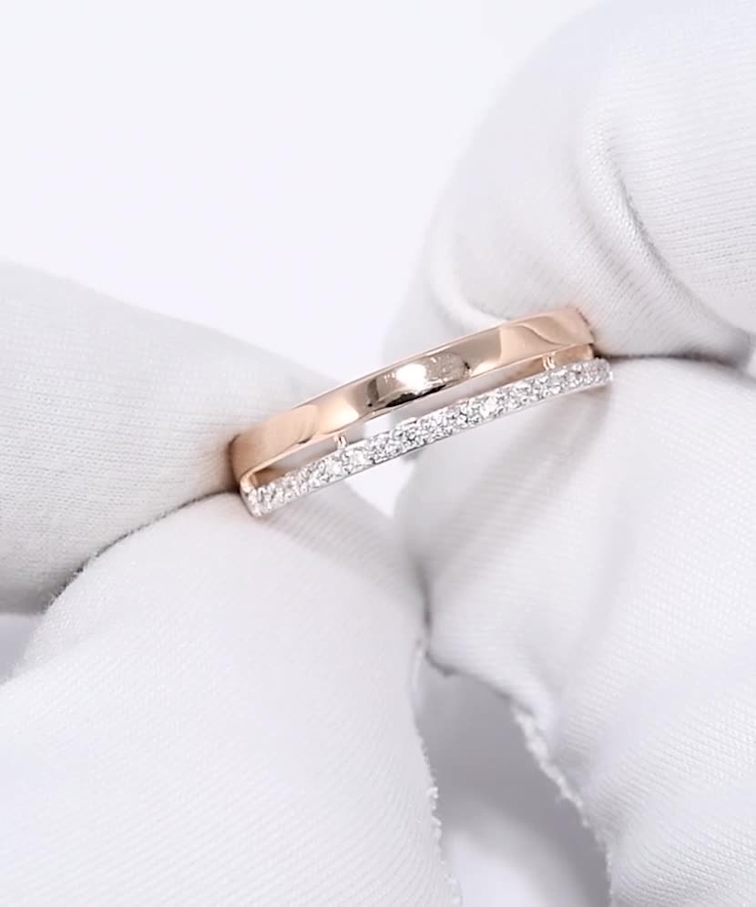 Auksinis žiedas su cirkoniais  - Goldinga