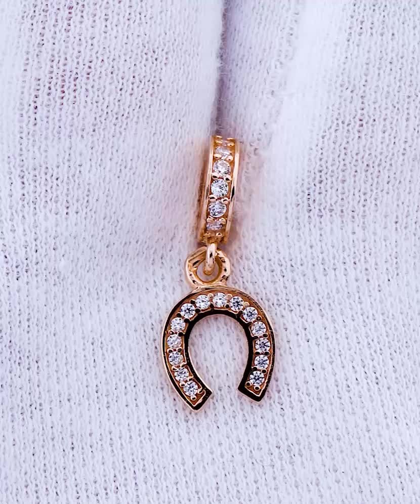 Auksinis pakabukas su cirkoniais „Pasaga“ - Auksiniai pakabukai - Goldinga