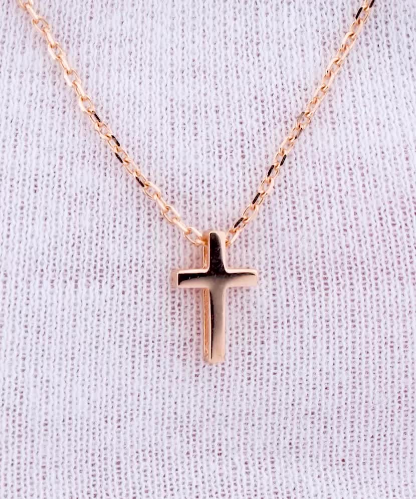 Auksinė grandinėlė su pakabuku "Kryželis" - Krikštynoms - Goldinga