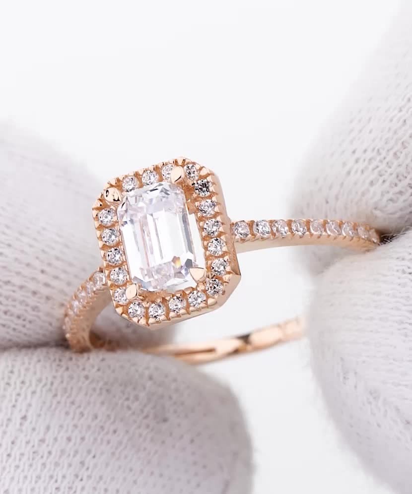 Auksinis žiedas su cirkoniais - Auksiniai žiedai - Goldinga