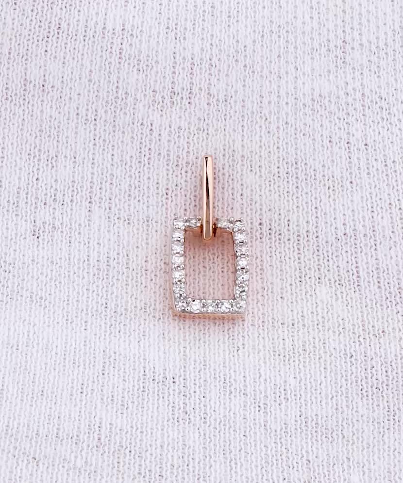 Auksinis pakabukas su briliantais - Pakabukai su brangakmeniais - Goldinga