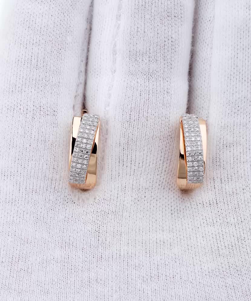 Auksiniai auskarai su deimantais - Auksiniai Auskarai su brangakmeniais - Goldinga