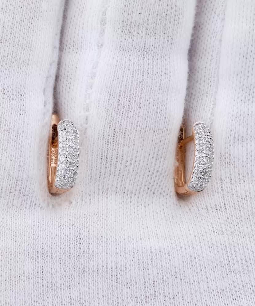 Auksiniai auskarai su deimantais - Auksiniai Auskarai su brangakmeniais - Goldinga