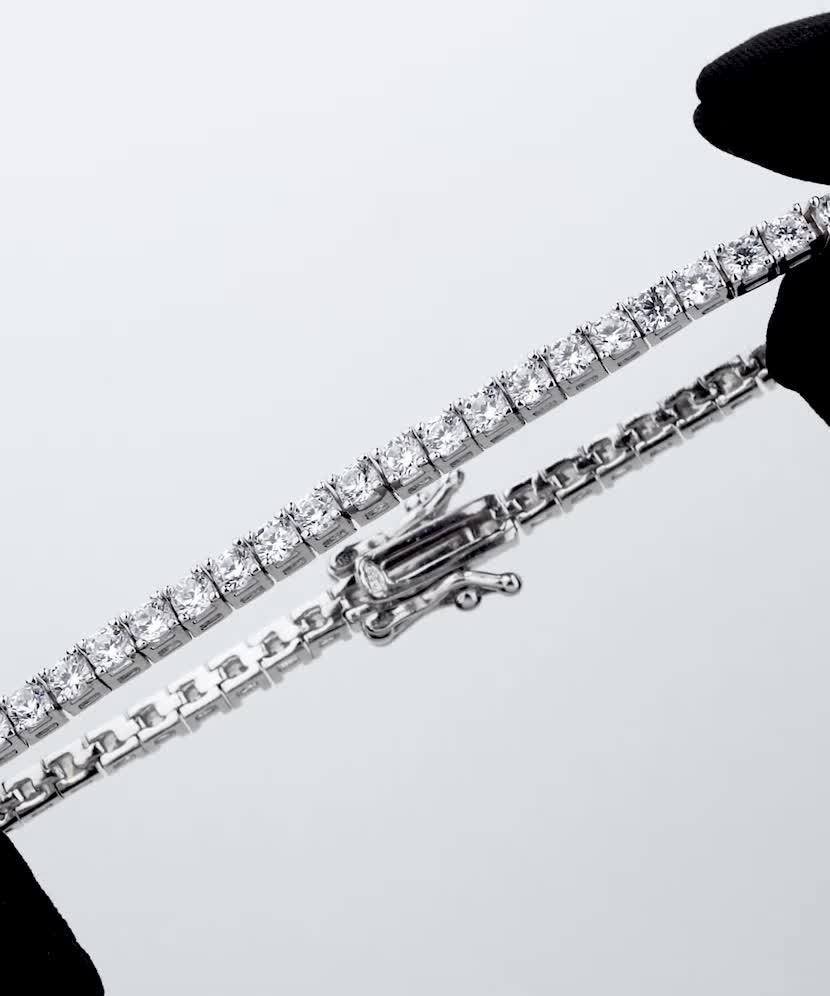 Sidabrinė apyrankė su cirkoniais - Sidabrinės apyrankės - Goldinga