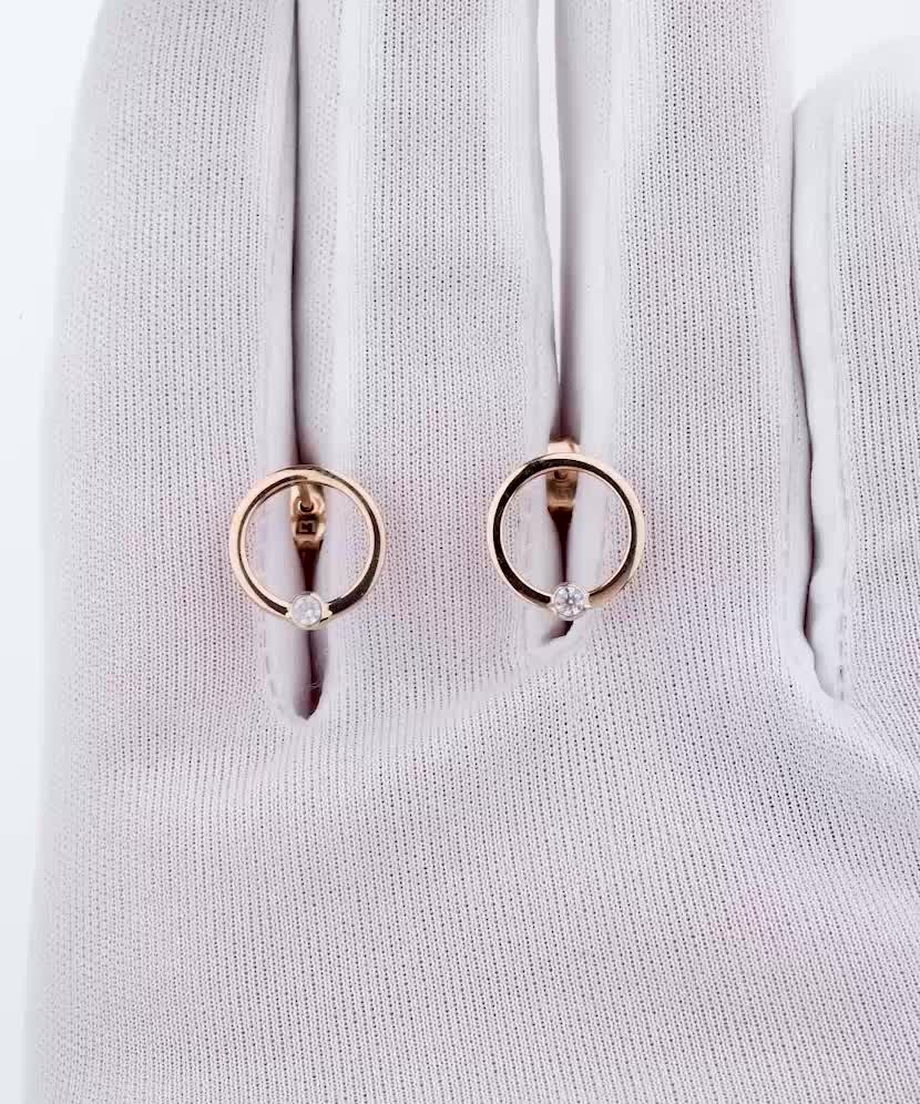 Auksiniai auskarai su cirkoniais - Perkamiausi - Goldinga