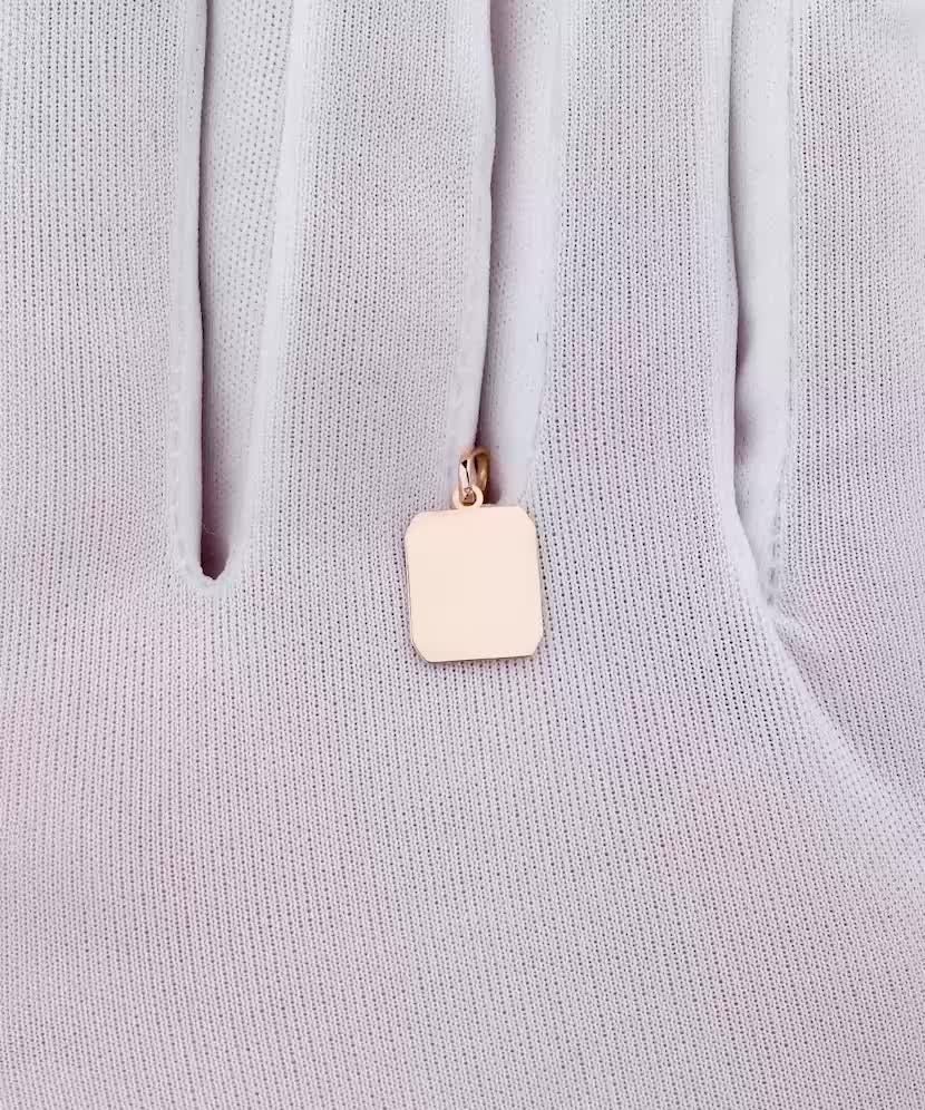 Auksinis pakabukas "Plokštelė" - Perkamiausi - Goldinga