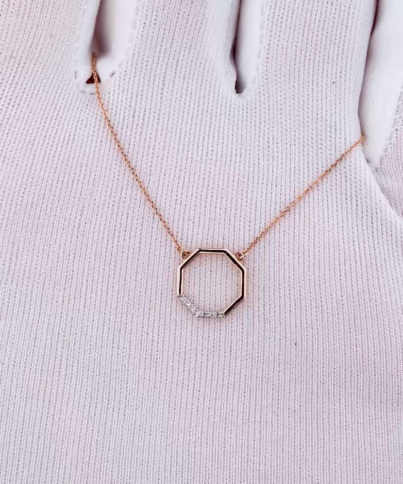 Auksinė Grandinėlė Su deimantiniu Pakabuku - Auksinės grandinėlės su pakabukais - Goldinga