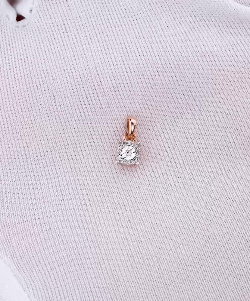 Auksinis pakabukas su deimantais - Pakabukai su brangakmeniais - Goldinga