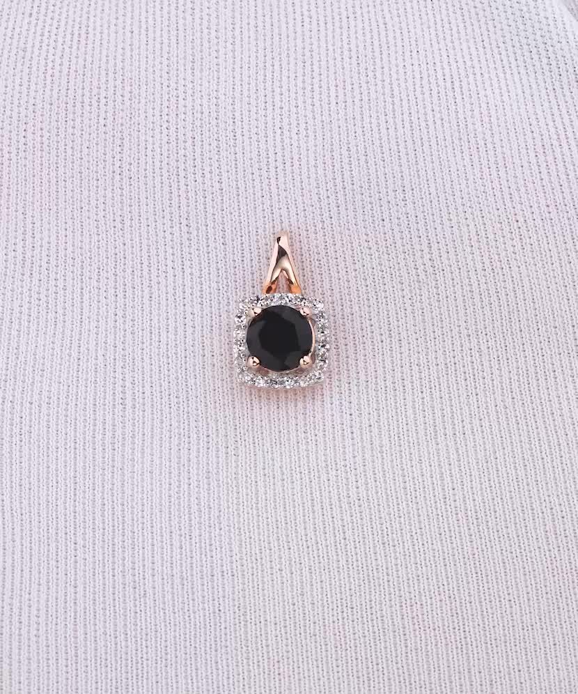 Auksinis pakabukas su deimantais ir špineliu - Pakabukai su brangakmeniais - Goldinga